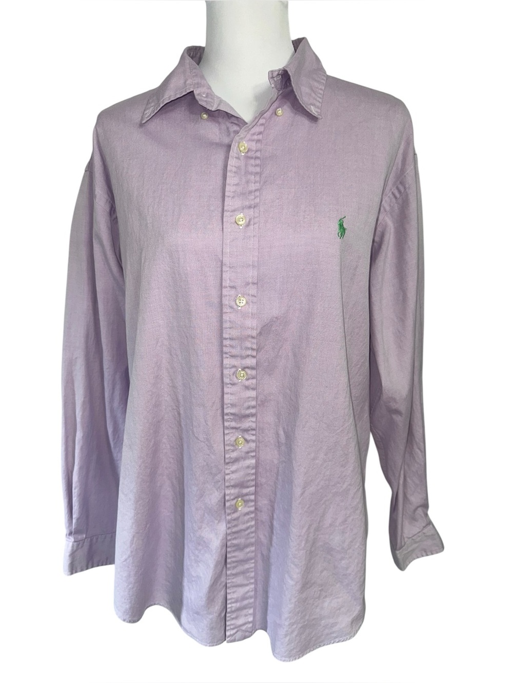 Polo Ralph Lauren Yarmouth Oxford Shirt Men’s 16.5 34/35 Lavender Button Front